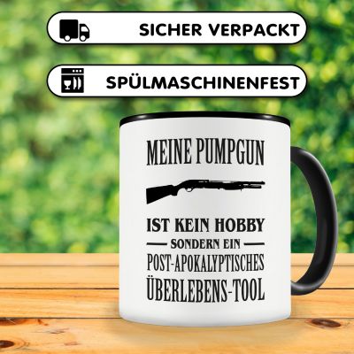 Tasse mit dem Motiv Meine Pumpgun ist kein Hobby - Ansicht 4