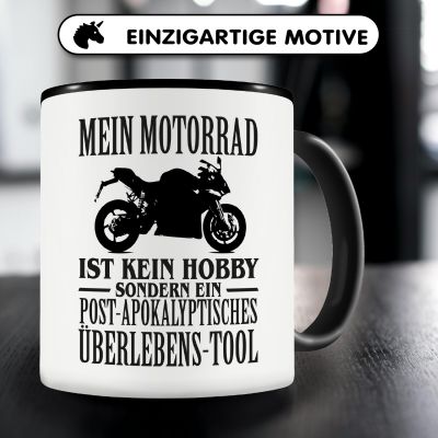 Tasse mit dem Motiv Mein Motorrad ist kein Hobby - Ansicht 3