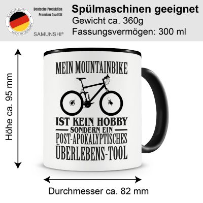 Tasse mit dem Motiv Mein Mountainbike ist kein Hobby - Ansicht 2