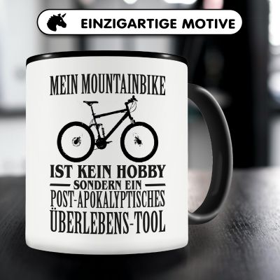 Tasse mit dem Motiv Mein Mountainbike ist kein Hobby - Ansicht 3