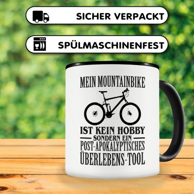 Tasse mit dem Motiv Mein Mountainbike ist kein Hobby - Ansicht 4