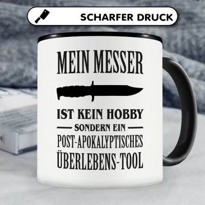 Tasse mit dem Motiv Mein Messer ist kein Hobby - Ansicht 5