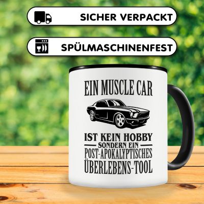 Tasse mit dem Motiv Ein Muscle Car ist kein Hobby - Ansicht 4