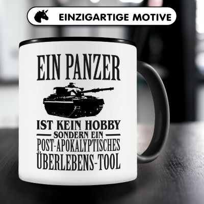 Tasse mit dem Motiv Ein Panzer ist kein Hobby - Ansicht 3