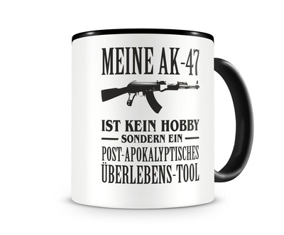 Tasse mit dem Motiv Meine AK-47 ist kein Hobby Tasse