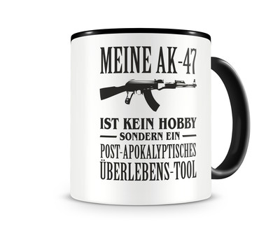 Tasse mit dem Motiv Meine AK-47 ist kein Hobby