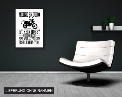 Poster mit dem Motiv Meine Enduro ist kein Hobby - Ansicht 2