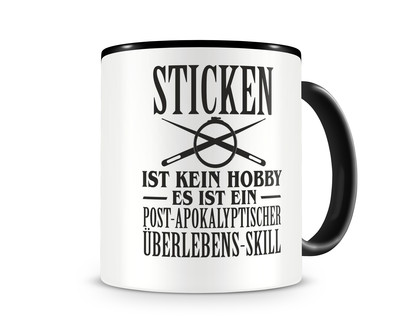 Tasse mit dem Motiv Sticken ist kein Hobby