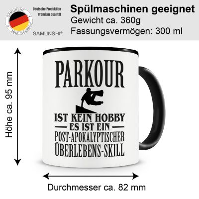 Tasse mit dem Motiv Parkour ist kein Hobby Tasse