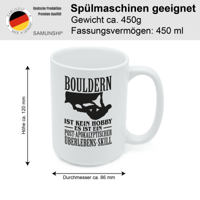 XXL Tasse mit dem Motiv Bouldern ist kein Hobby - Ansicht 2