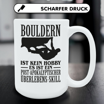 XXL Tasse mit dem Motiv Bouldern ist kein Hobby - Ansicht 5