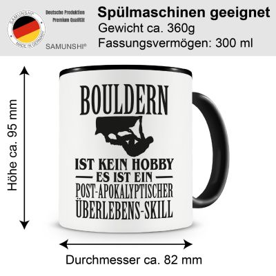 Tasse mit dem Motiv Bouldern ist kein Hobby - Ansicht 2