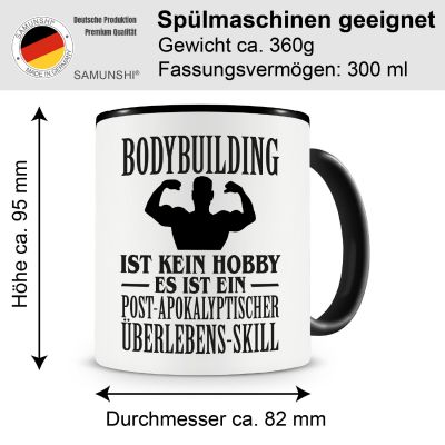 Tasse mit dem Motiv Bodybuilding ist kein Hobby - Ansicht 2