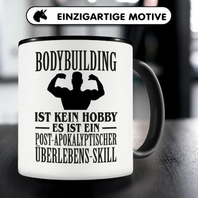 Tasse mit dem Motiv Bodybuilding ist kein Hobby - Ansicht 3