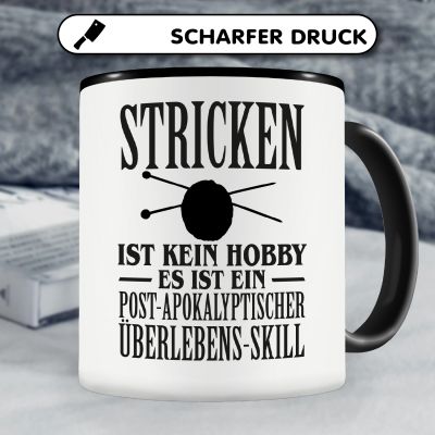 Tasse mit dem Motiv Stricken ist kein Hobby - Ansicht 5