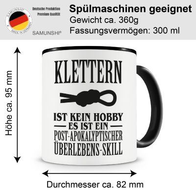 Tasse mit dem Motiv Klettern ist kein Hobby - Ansicht 2