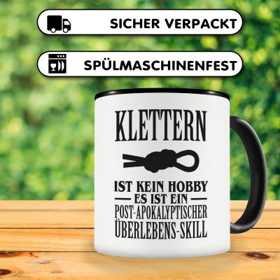 Tasse mit dem Motiv Klettern ist kein Hobby - Ansicht 4