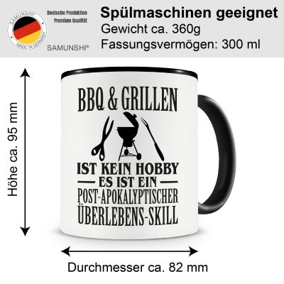 Tasse mit dem Motiv BBQ & Grillen ist kein Hobby Tasse