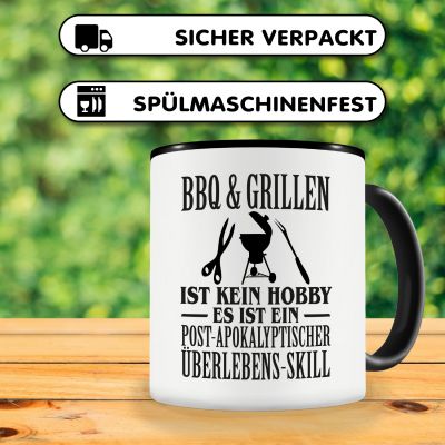 Tasse mit dem Motiv BBQ & Grillen ist kein Hobby - Ansicht 4