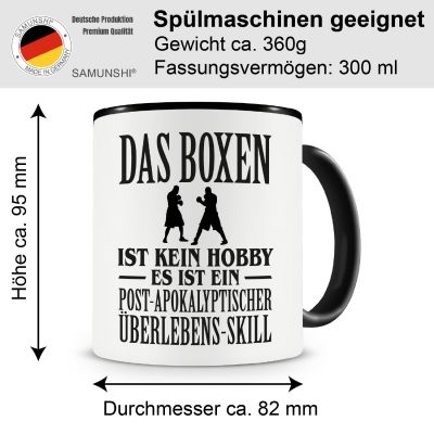 Tasse mit dem Motiv Das Boxen ist kein Hobby - Ansicht 2