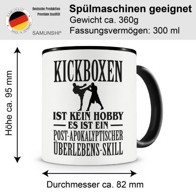 Tasse mit dem Motiv Kickboxen ist kein Hobby - Ansicht 2
