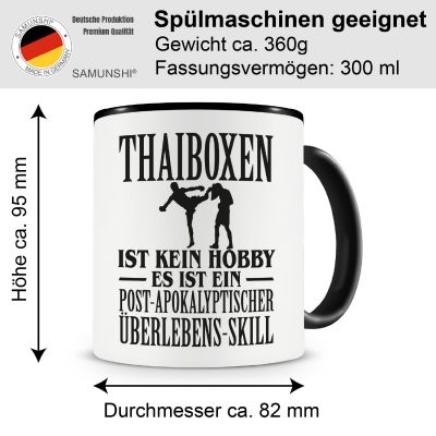 Tasse mit dem Motiv Thaiboxen ist kein Hobby - Ansicht 2
