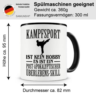 Tasse mit dem Motiv Kampfsport ist kein Hobby - Ansicht 2