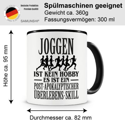 Tasse mit dem Motiv Joggen ist kein Hobby - Ansicht 2