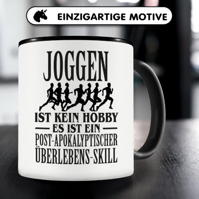 Tasse mit dem Motiv Joggen ist kein Hobby - Ansicht 3