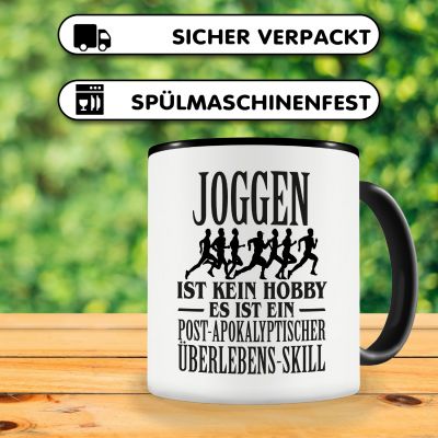 Tasse mit dem Motiv Joggen ist kein Hobby - Ansicht 4