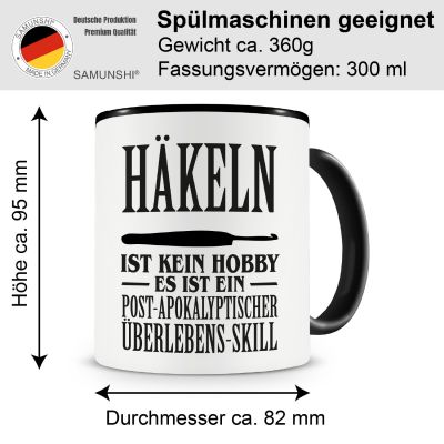 Tasse mit dem Motiv Hkeln ist kein Hobby - Ansicht 2