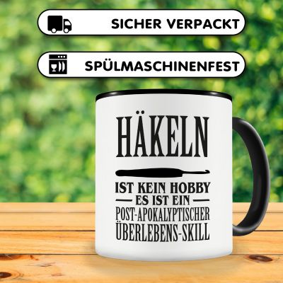 Tasse mit dem Motiv Hkeln ist kein Hobby - Ansicht 4