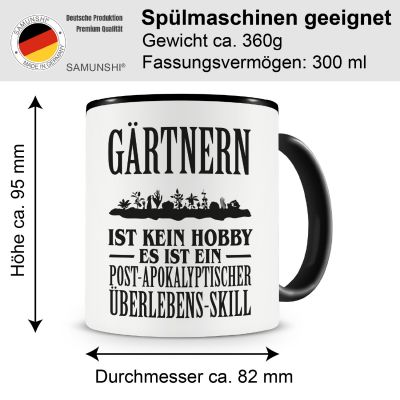 Tasse mit dem Motiv Grtnern ist kein Hobby - Ansicht 2