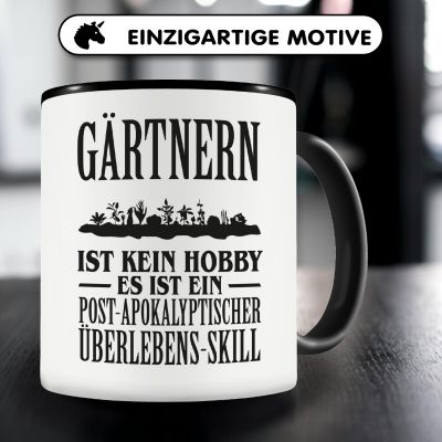 Tasse mit dem Motiv Grtnern ist kein Hobby - Ansicht 3