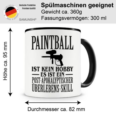 Tasse mit dem Motiv Paintball ist kein Hobby - Ansicht 2