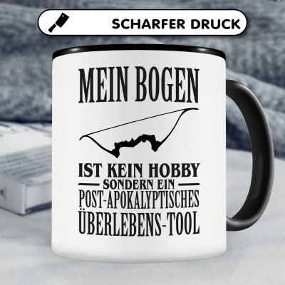 Tasse mit dem Motiv Mein Bogen ist kein Hobby - Ansicht 5