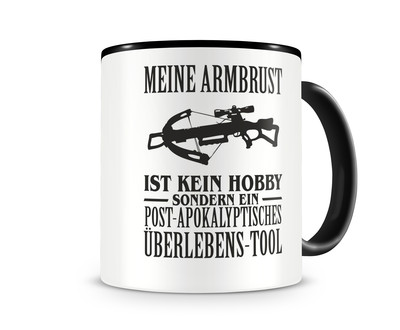 Tasse mit dem Motiv Meine Armbrust ist kein Hobby - Ansicht 1