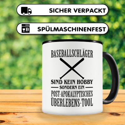 Tasse mit dem Motiv Baseballschlger sind kein Hobby - Ansicht 4