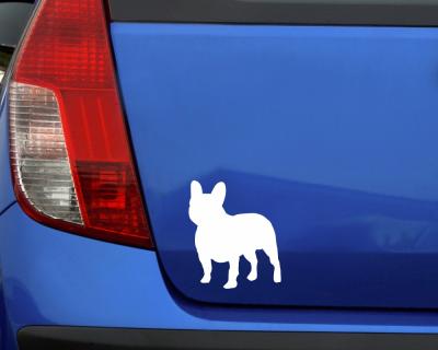 Franzsische Bulldogge Autoaufkleber - Ansicht 3