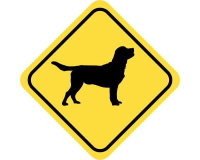 Warnschild Labrador Retriever Aufkleber - Ansicht 2