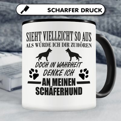 Tasse mit dem Motiv Ich denke an meinen Schferhund - Ansicht 5