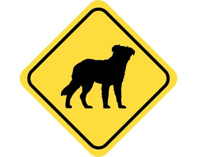 Warnschild Australian Shepherd Aufkleber - Ansicht 2