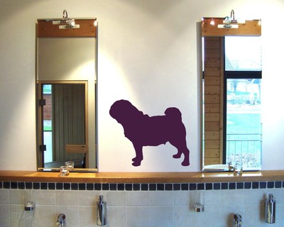 Mops Wandtattoo - Ansicht 2
