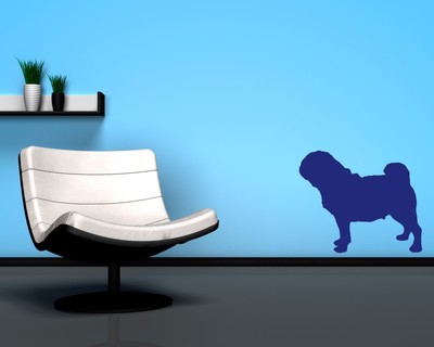 Mops Wandtattoo - Ansicht 3