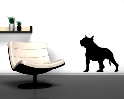 American Pit Bull Terrier Wandtattoo - Ansicht 2