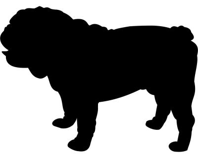 Bulldogge Autoaufkleber - Ansicht 1