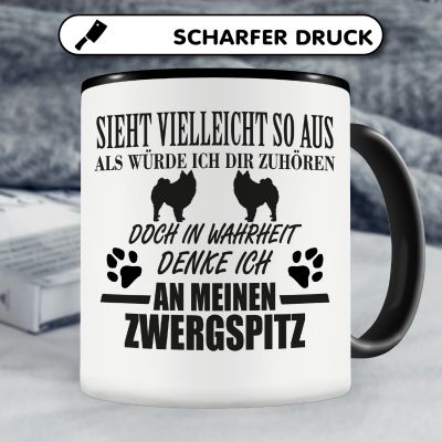 Tasse mit dem Motiv Ich denke an meinen Zwergspitz - Ansicht 5