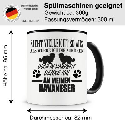 Tasse mit dem Motiv Ich denke an meinen Havaneser - Ansicht 2