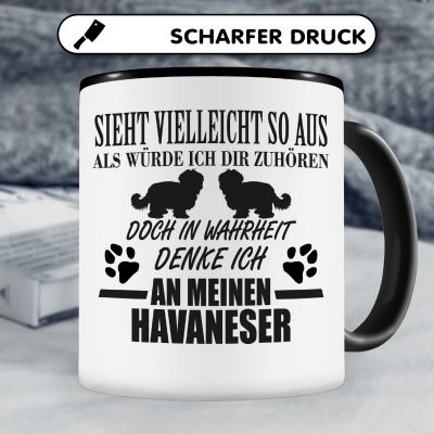Tasse mit dem Motiv Ich denke an meinen Havaneser - Ansicht 5