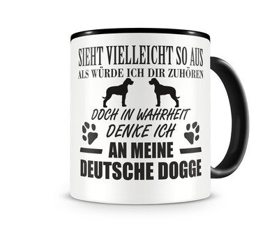 Tasse mit dem Motiv Ich denke an meine Deutsche Dogge